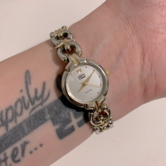 Vintage PH Gold & Silver Tone Wristwatch